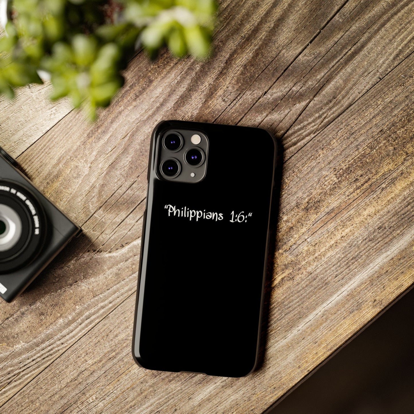 Bible verse "Philippians 1:6" - iPhone Case