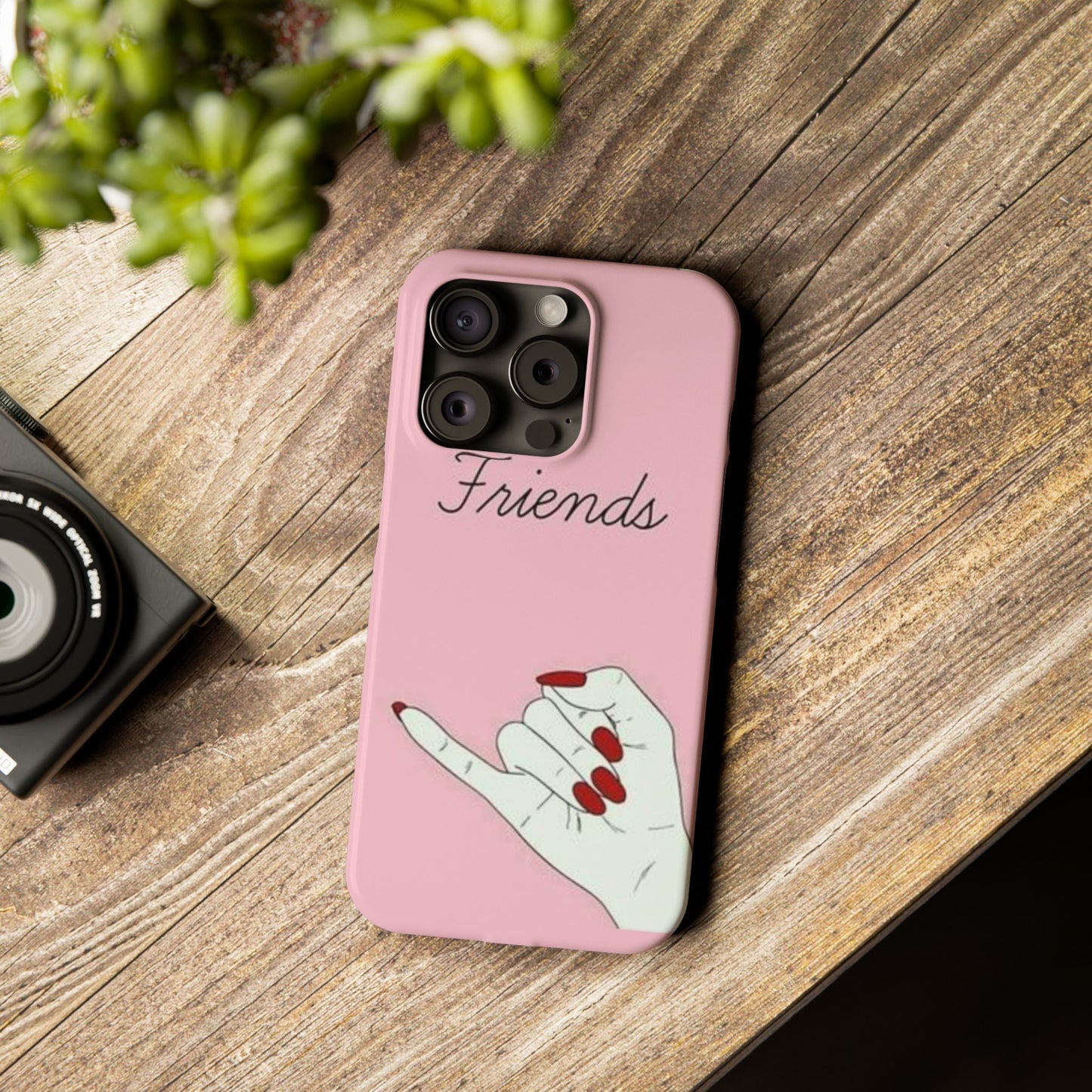 Stylish Slim Phone Case - 'Friends' Design - Perfect Gift for Besties