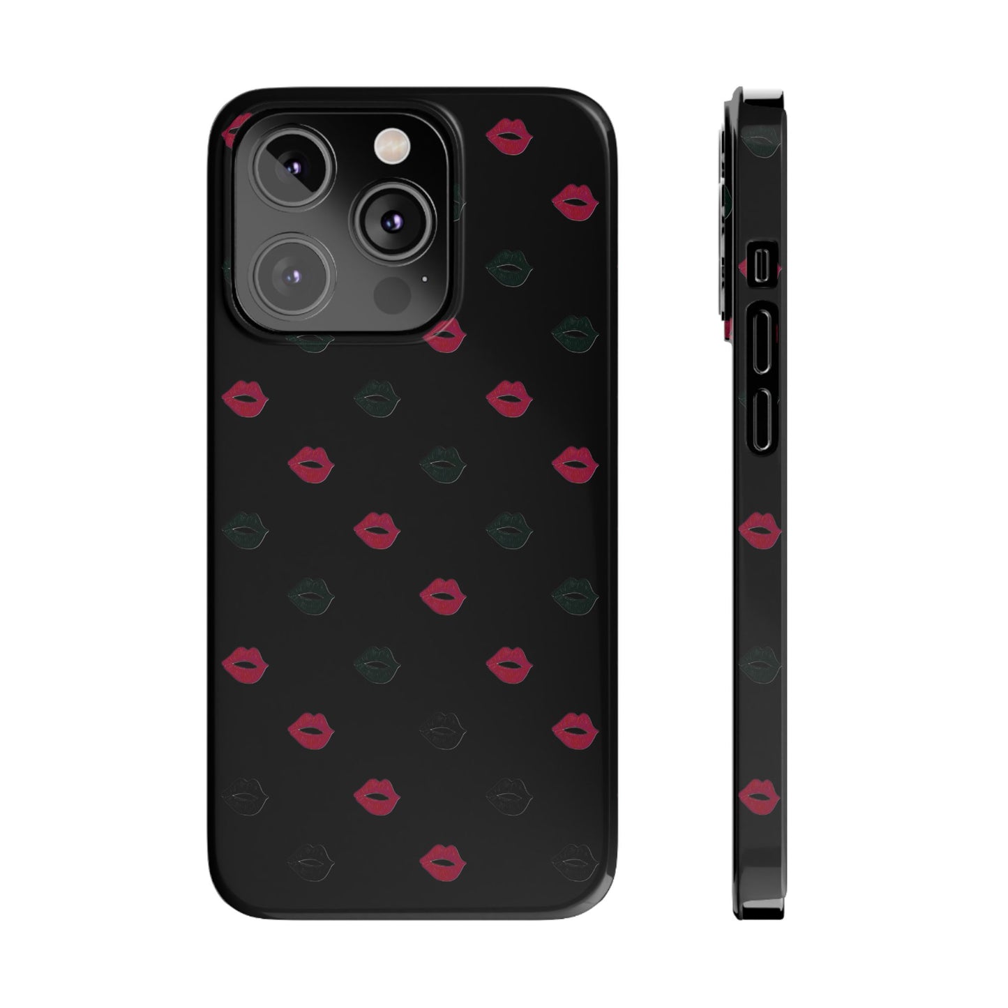 Chic Lip Pattern Slim Phone Case - Stylish Protection for Trendsetters