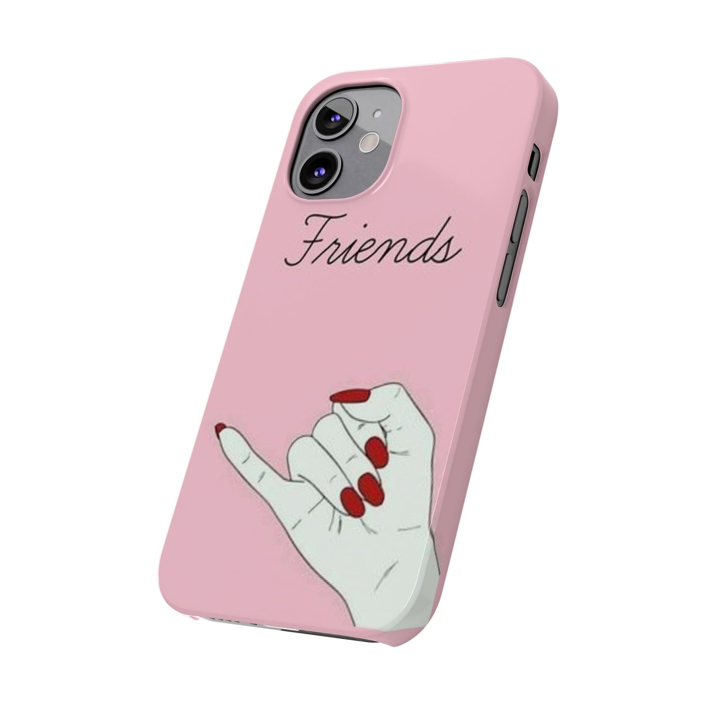 Stylish Slim Phone Case - 'Friends' Design - Perfect Gift for Besties