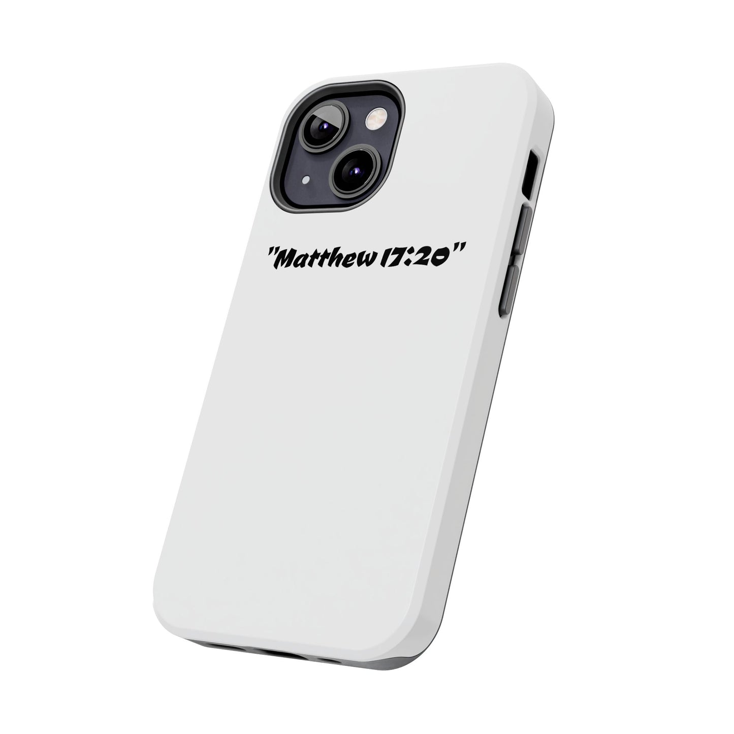 Bible verse "Matthew 17:20" (V2) - Tough iPhone Case