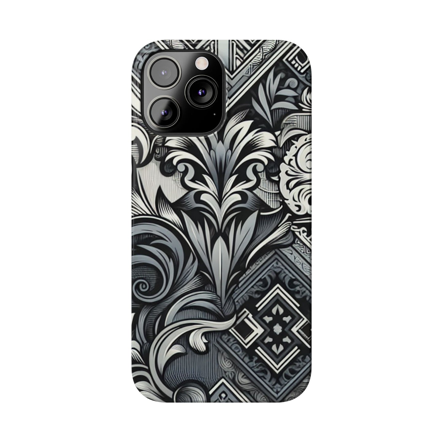 Elegant Floral Slim Phone Case - Stylish Protection for Modern Aesthetics