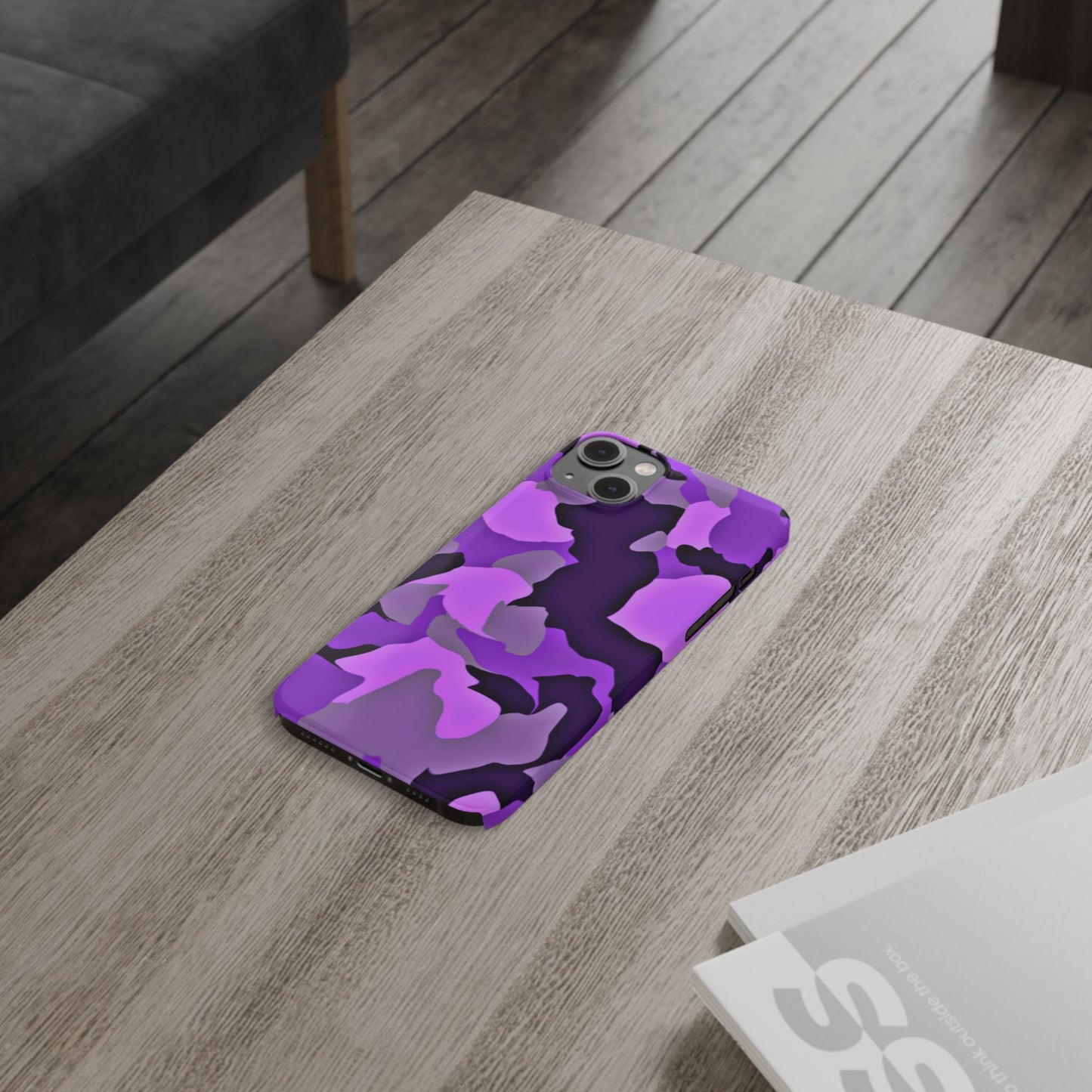 Colorful Purple Abstract Slim Phone Case - Stylish Mobile Accessory for Trendsetters