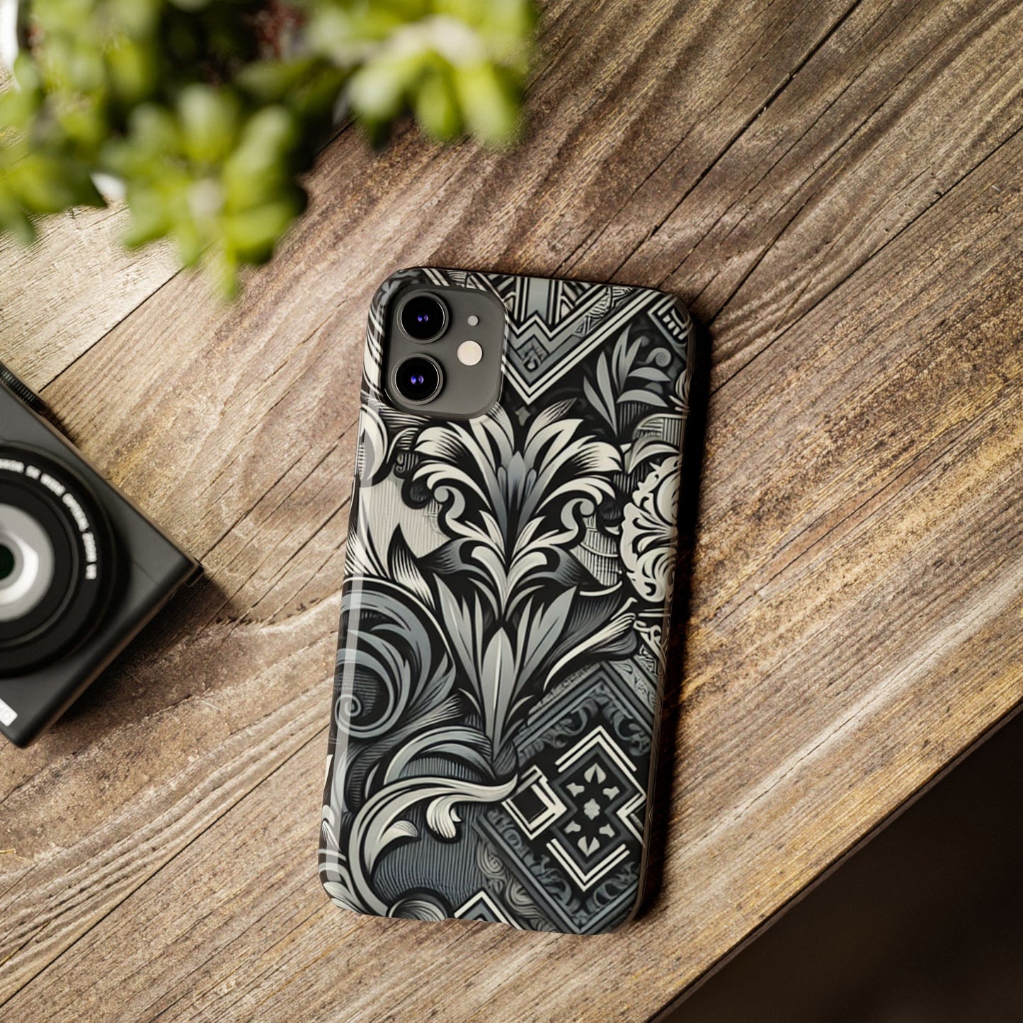 Elegant Floral Slim Phone Case - Stylish Protection for Modern Aesthetics