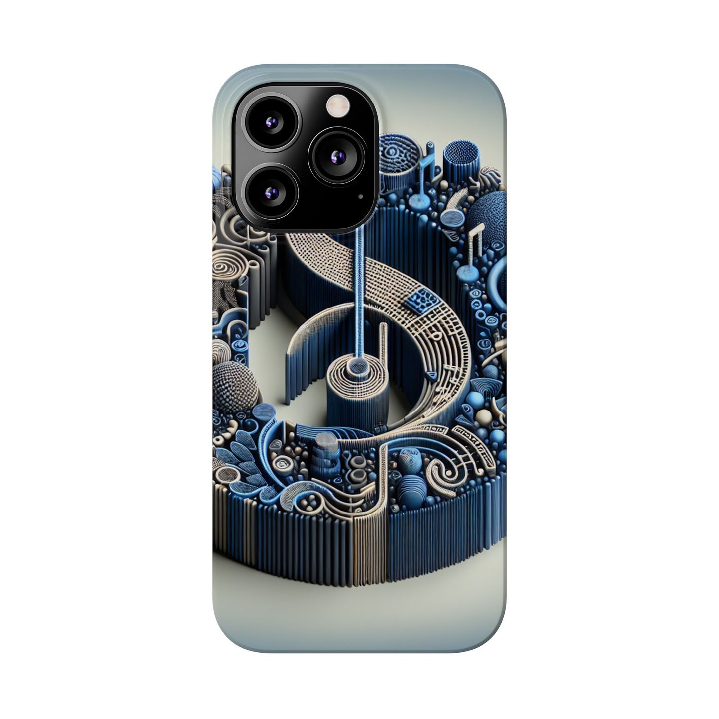 Abstract Musical Note Slim Phone Case - Modern Design for Music Lovers