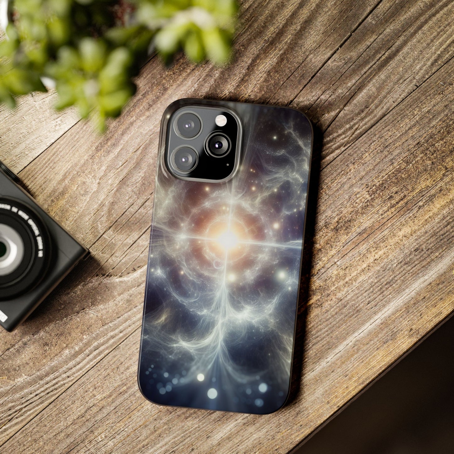 Cosmic Energy Slim Phone Case – Galaxy Design for Astronomy Lovers