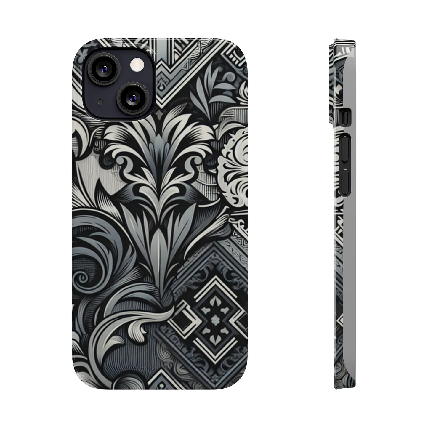 Elegant Floral Slim Phone Case - Stylish Protection for Modern Aesthetics