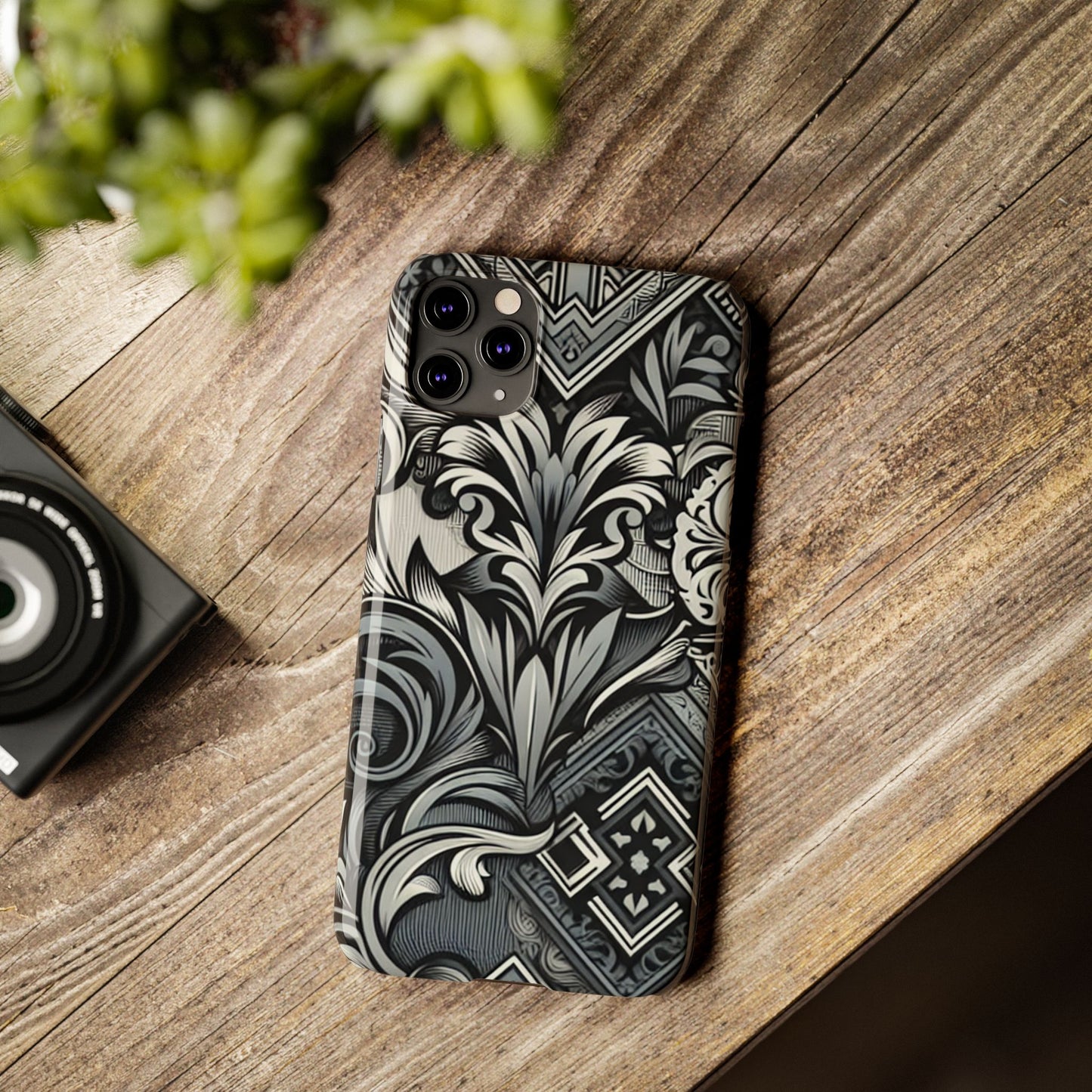 Elegant Floral Slim Phone Case - Stylish Protection for Modern Aesthetics