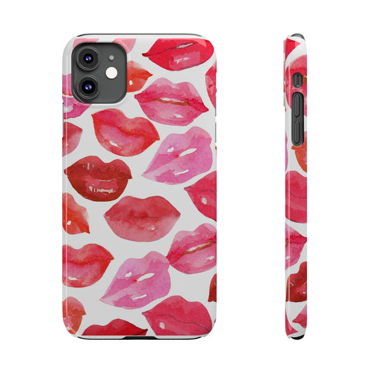 Romantic Kiss Lip Design Slim Phone Case - Perfect Gift for Valentine's Day