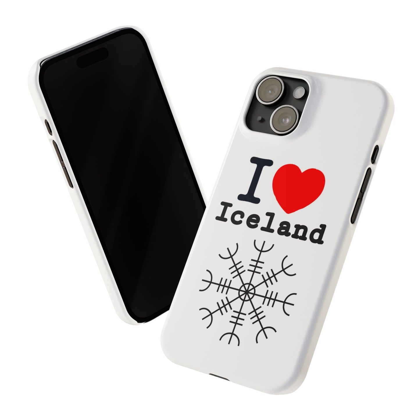 I Love Iceland Slim Phone Case - Stylish & Unique Design for Travelers