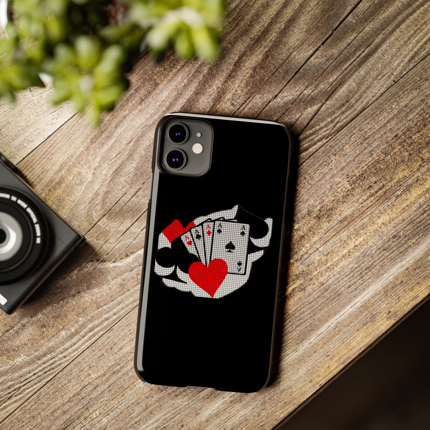 Stylish Slim Phone Case with Poker Design - Perfect for Gamers and Card Enthusiasts