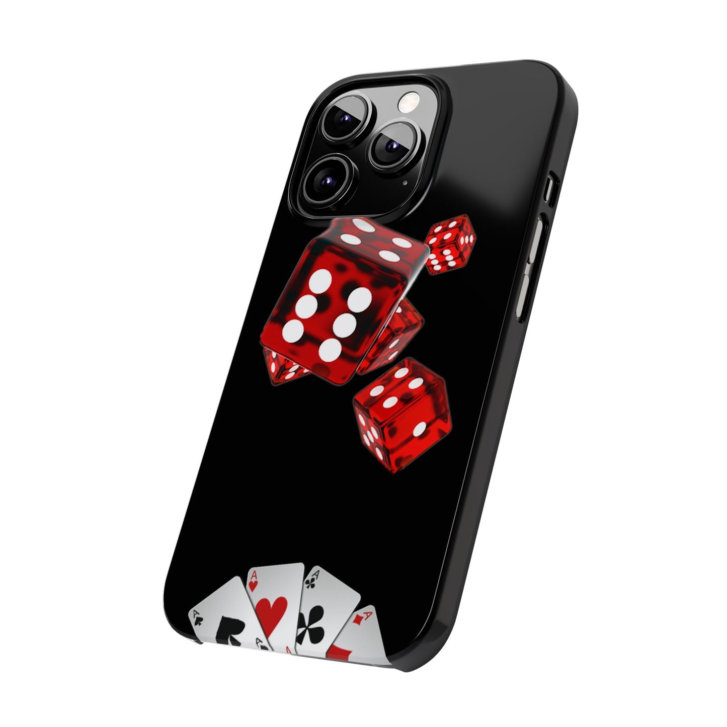 Sleek Casino Dice Slim Phone Case – Perfect for Gamblers and Poker Enthusiasts