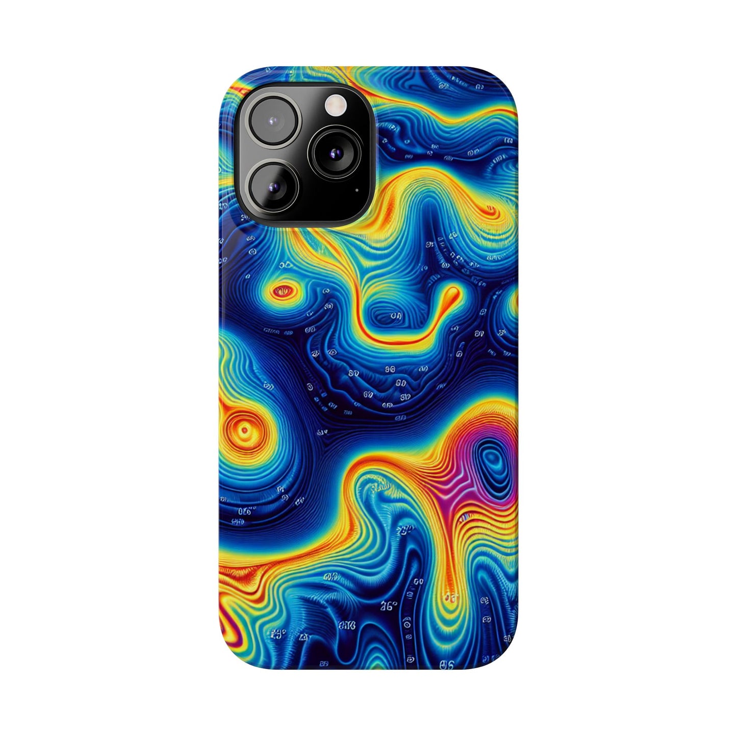 Thermal islands Phone Case - Colorful Geometric Design for Art Lovers