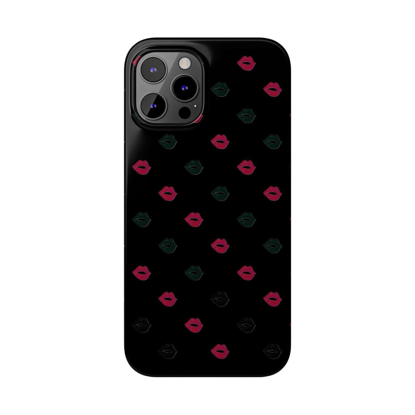 Chic Lip Pattern Slim Phone Case - Stylish Protection for Trendsetters