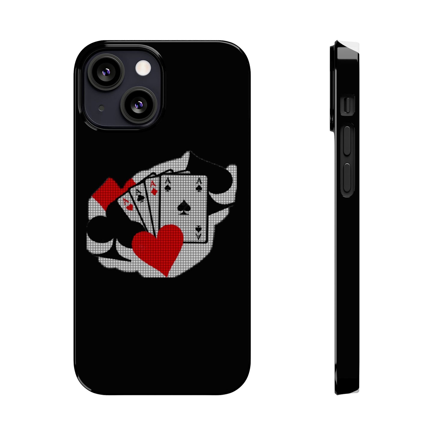 Stylish Slim Phone Case with Poker Design - Perfect for Gamers and Card Enthusiasts