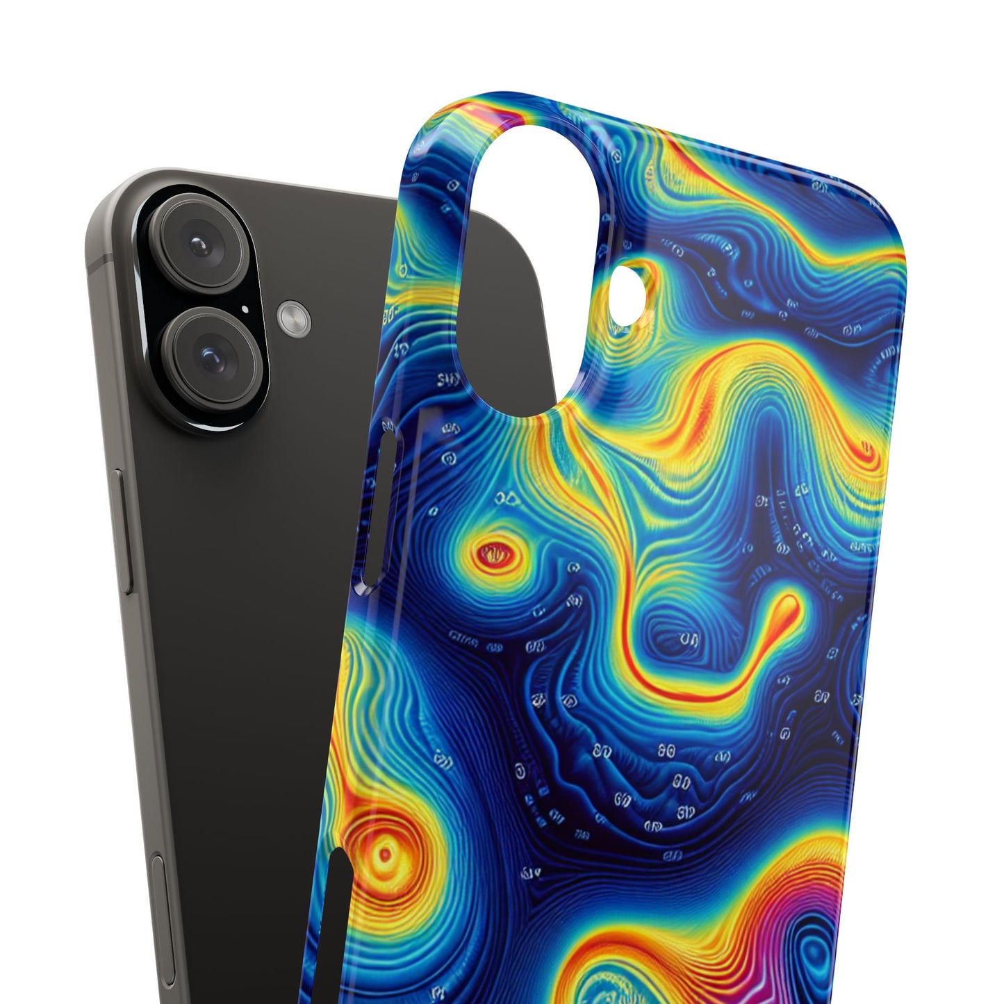 Thermal islands Phone Case - Colorful Geometric Design for Art Lovers