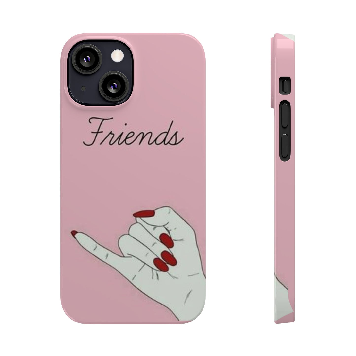 Stylish Slim Phone Case - 'Friends' Design - Perfect Gift for Besties