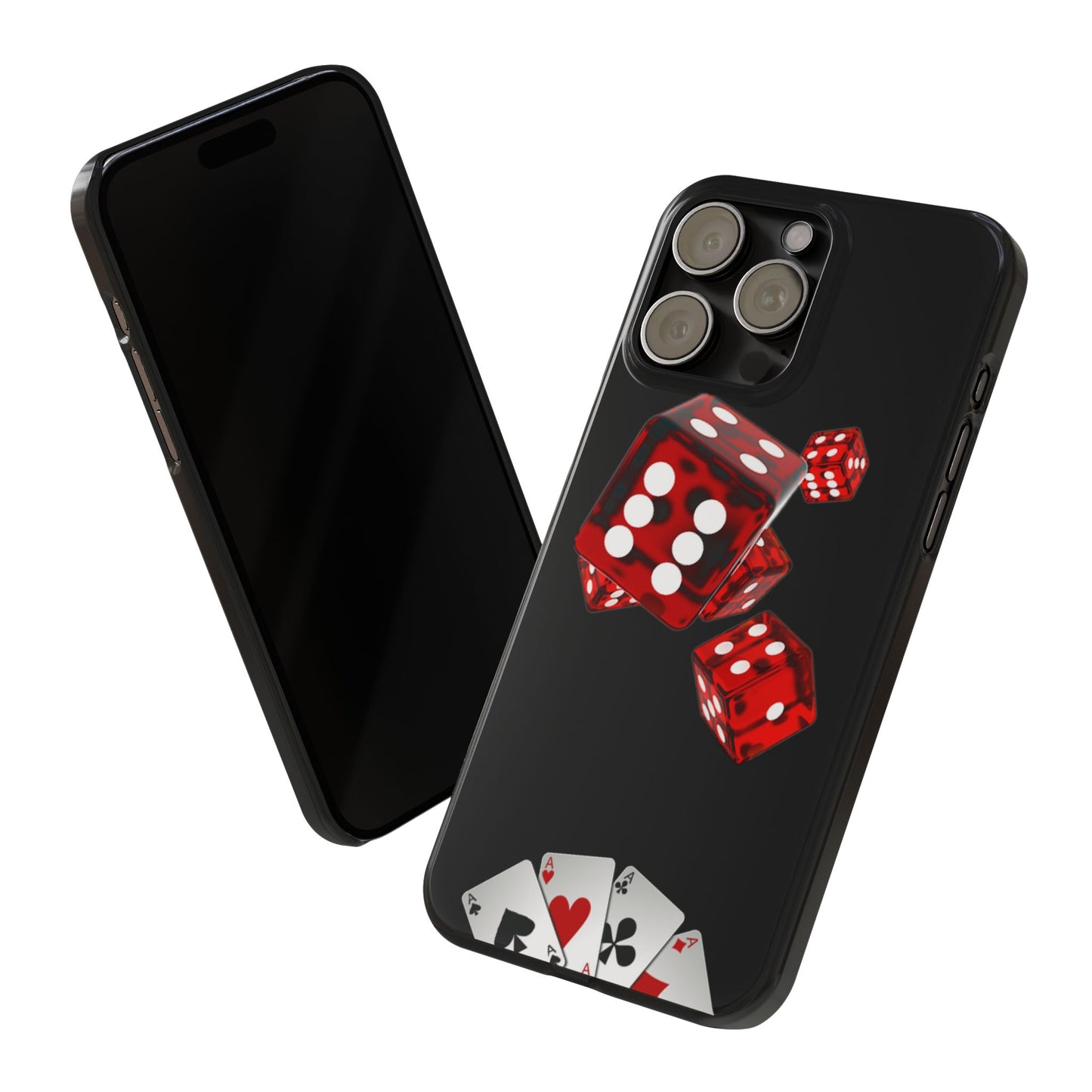 Sleek Casino Dice Slim Phone Case – Perfect for Gamblers and Poker Enthusiasts