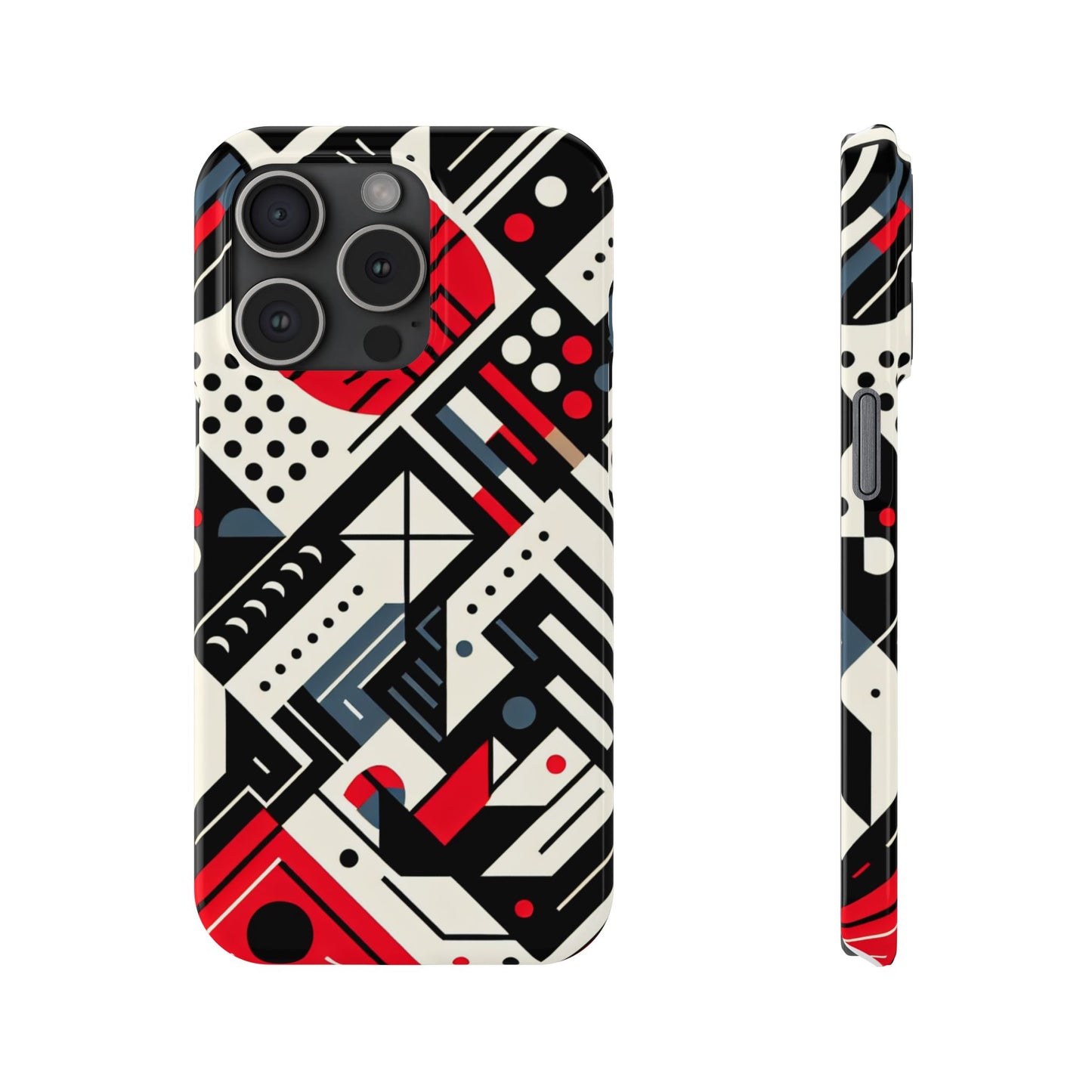 Geometric Abstract Slim Phone Case - Modern Design for Trendsetters