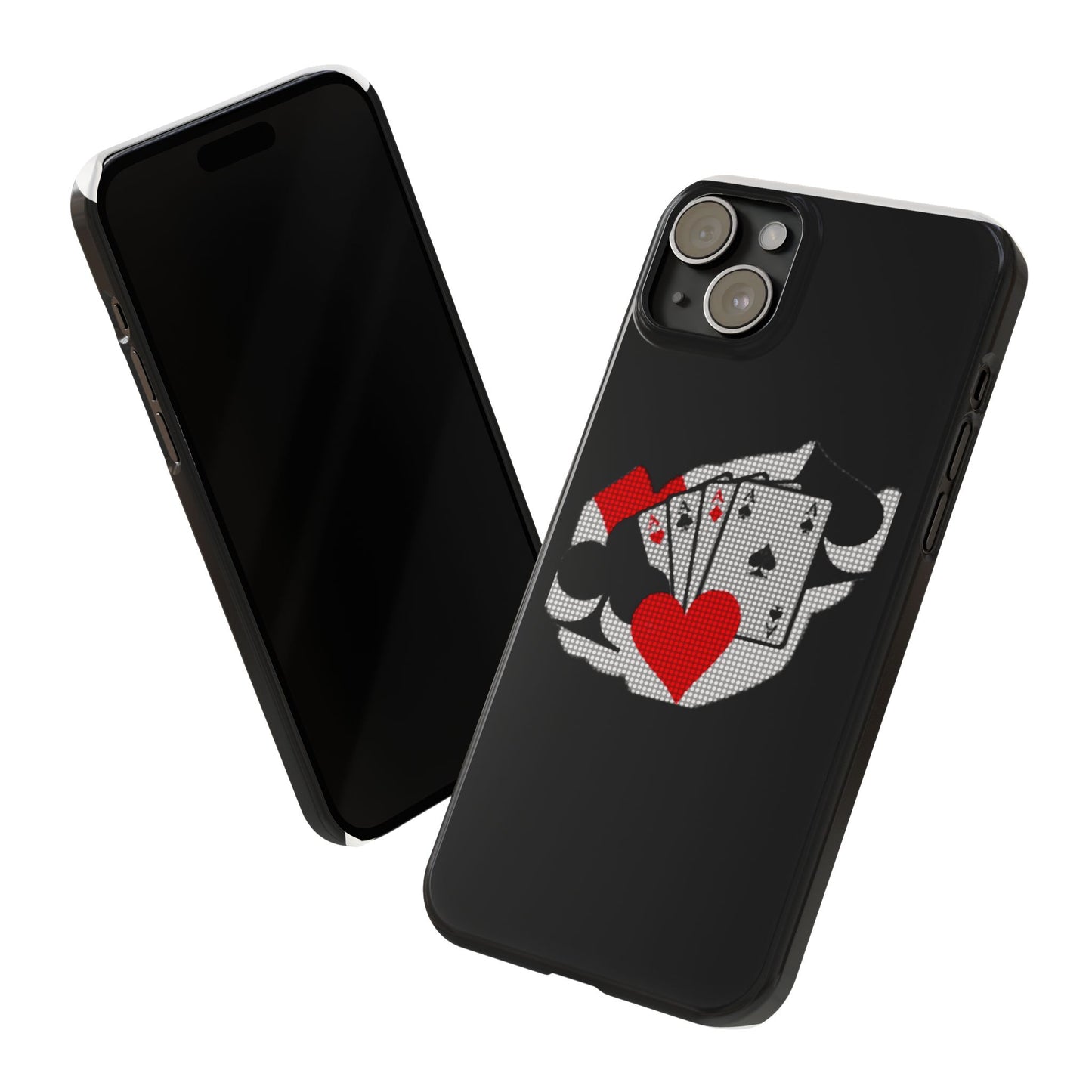 Stylish Slim Phone Case with Poker Design - Perfect for Gamers and Card Enthusiasts