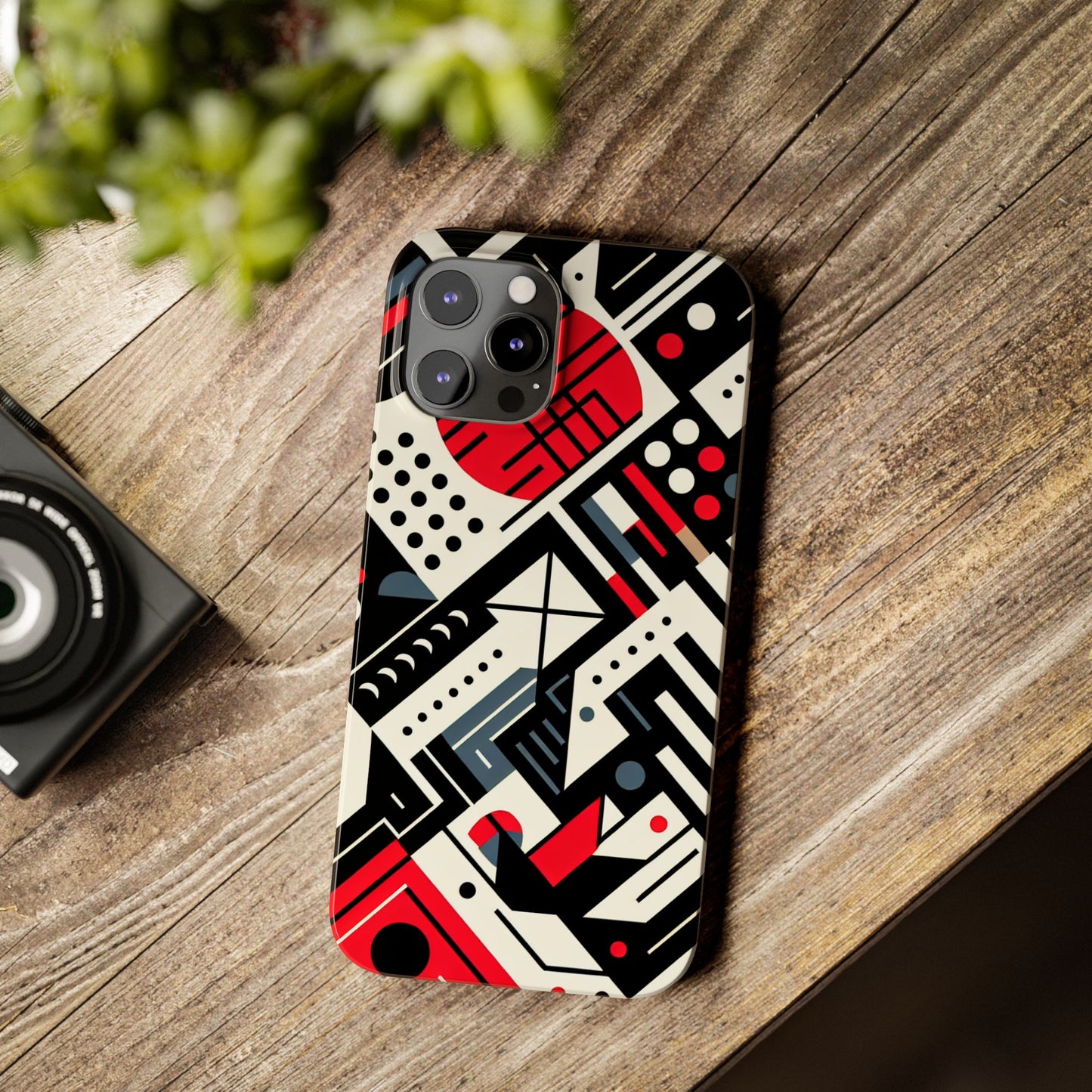 Geometric Abstract Slim Phone Case - Modern Design for Trendsetters