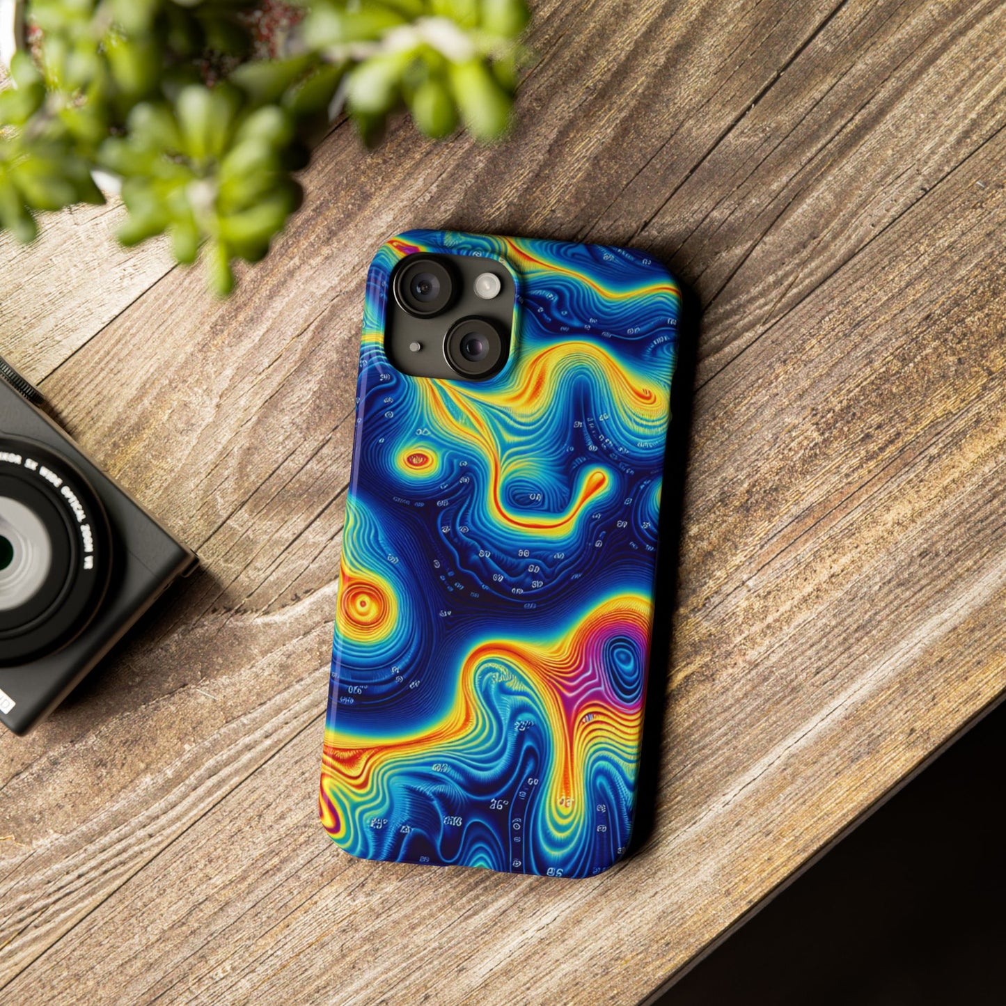 Thermal islands Phone Case - Colorful Geometric Design for Art Lovers