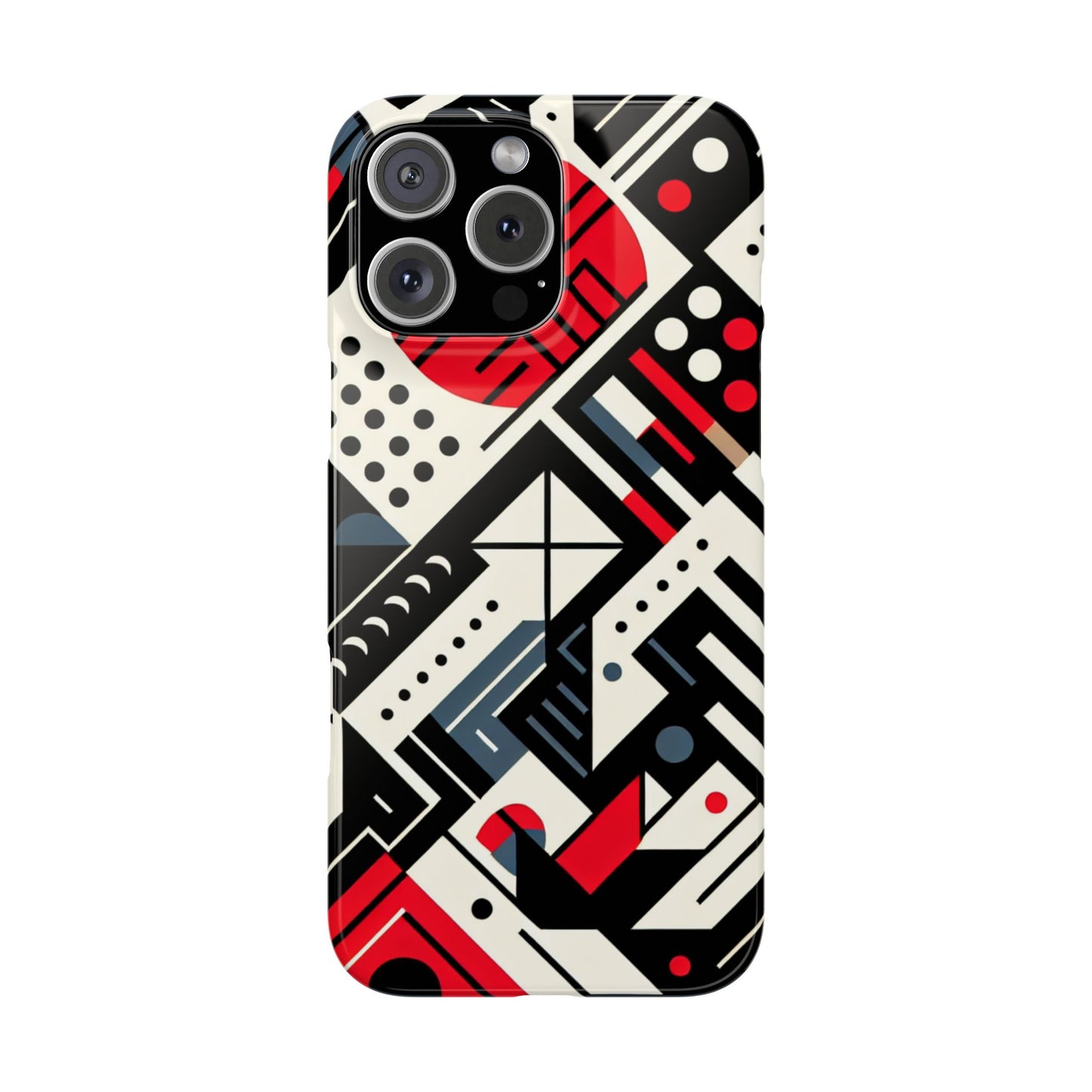 Geometric Abstract Slim Phone Case - Modern Design for Trendsetters