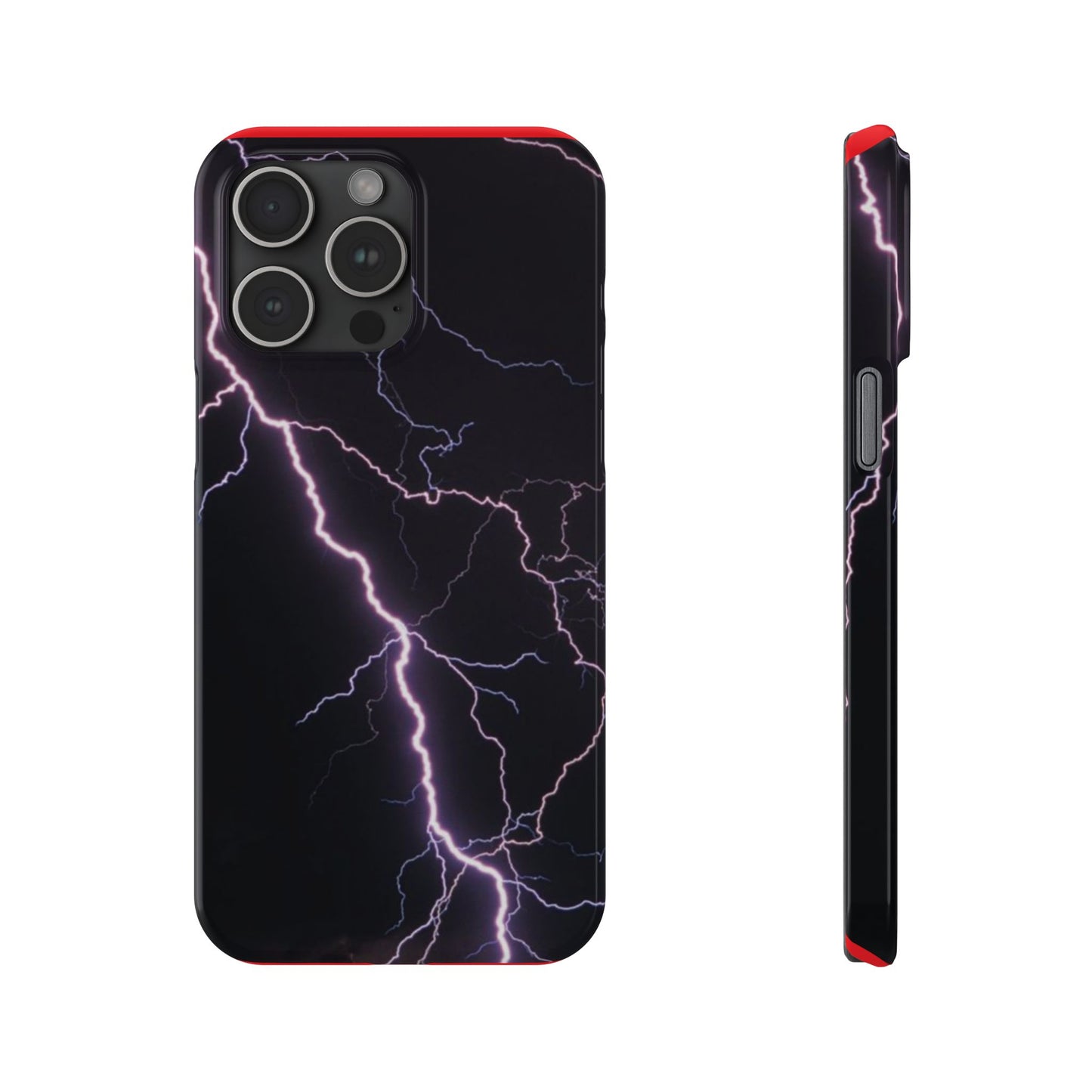 Lightning Bolt Slim Phone Case - Edgy, Stylish Protection for Your Device