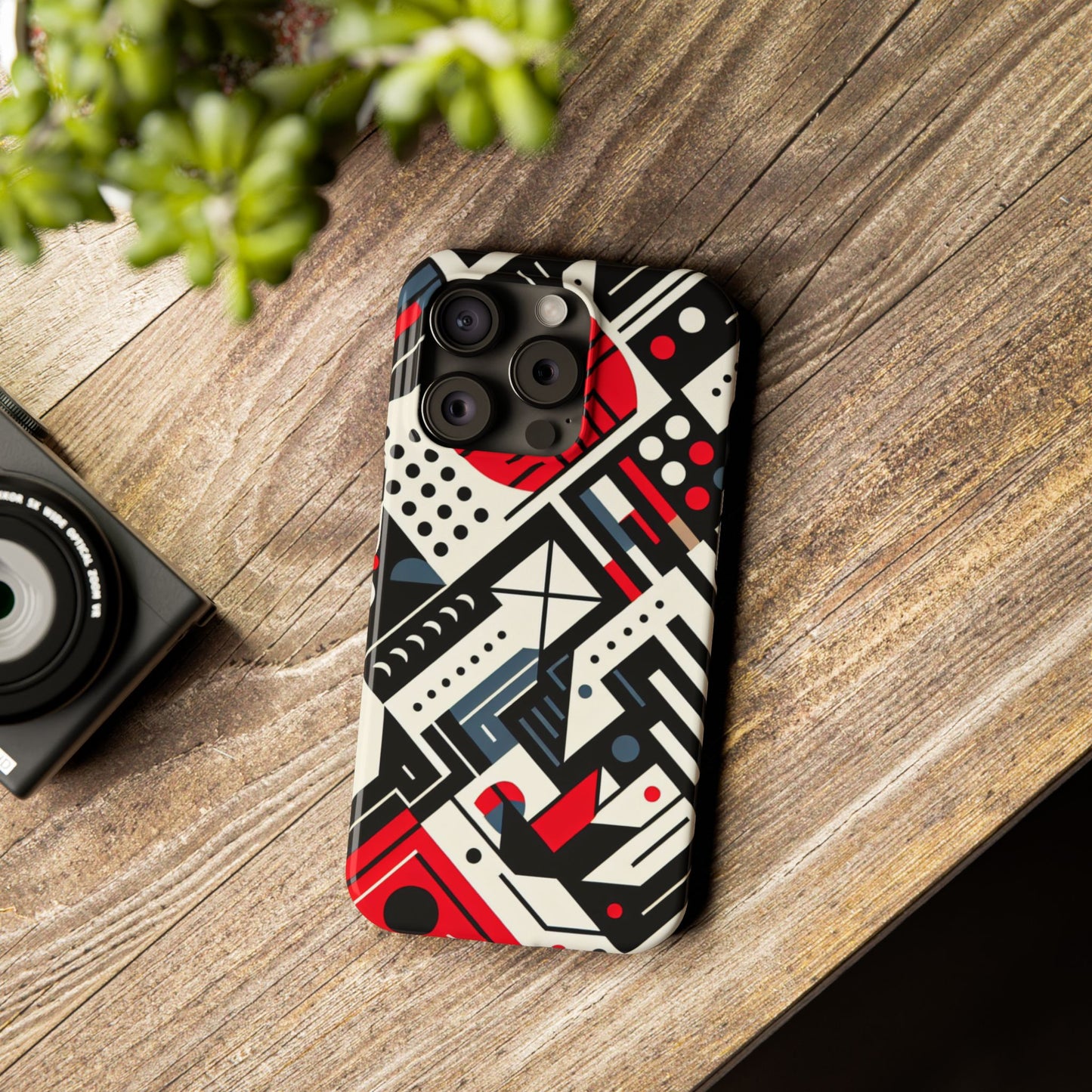 Geometric Abstract Slim Phone Case - Modern Design for Trendsetters