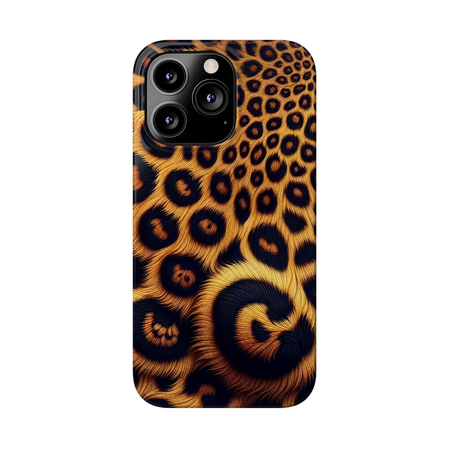 "New" Leopard Print Slim Phone Case - Trendy Animal Design