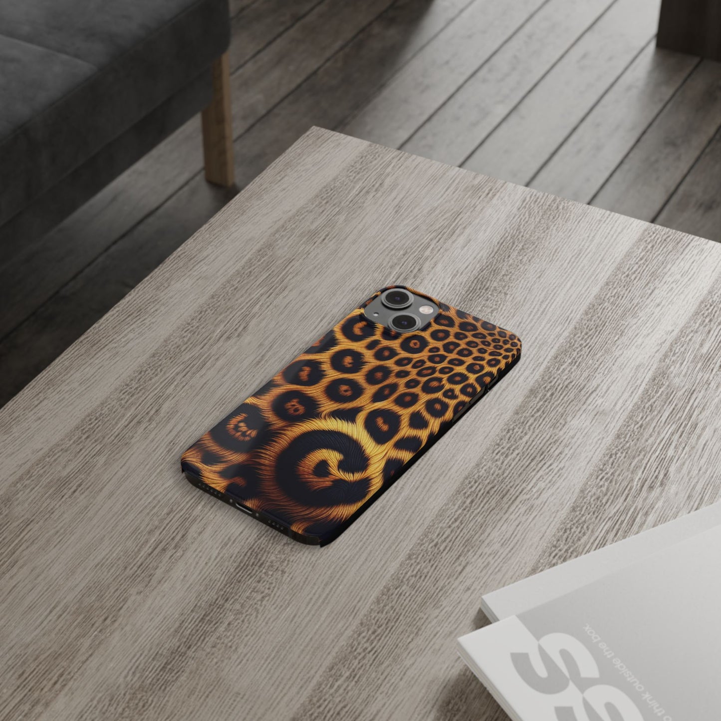 "New" Leopard Print Slim Phone Case - Trendy Animal Design