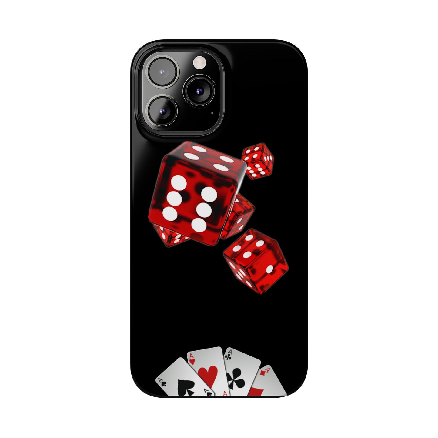 Sleek Casino Dice Slim Phone Case – Perfect for Gamblers and Poker Enthusiasts