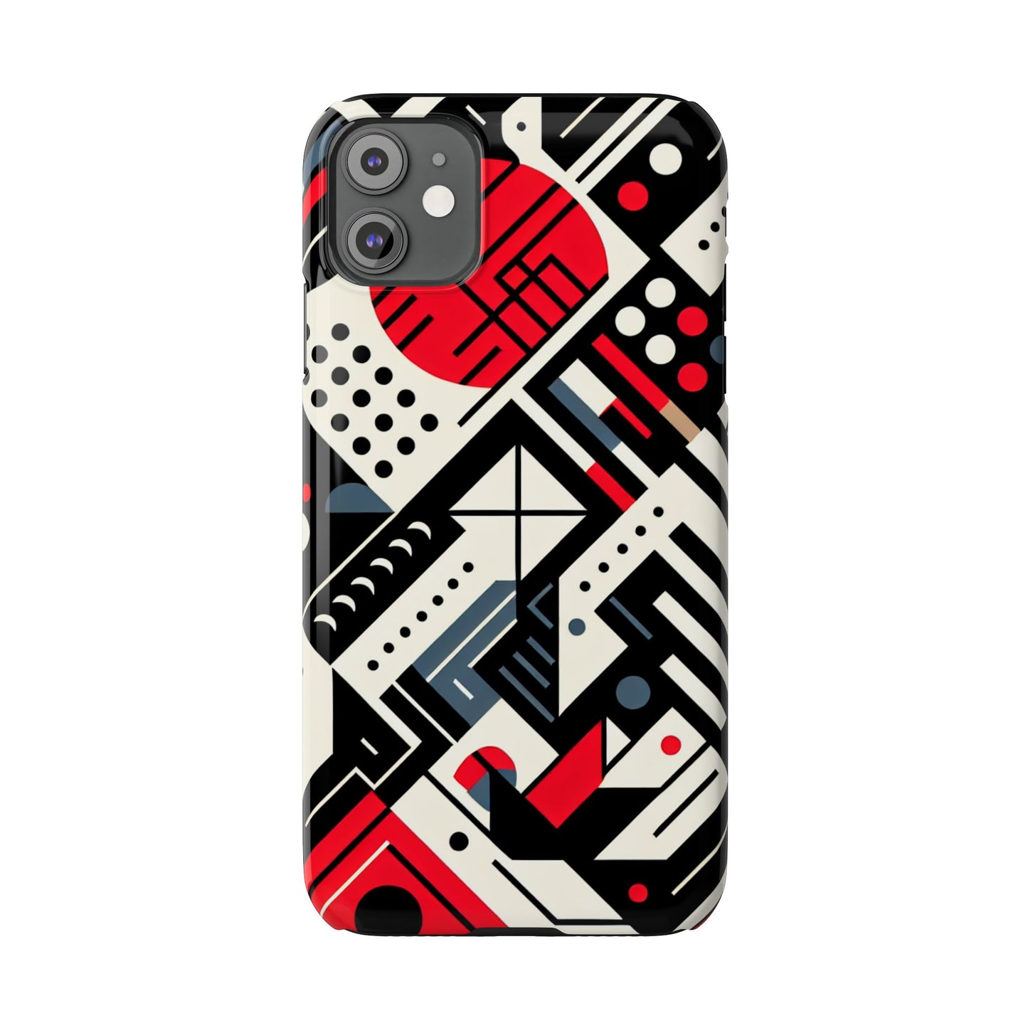 Geometric Abstract Slim Phone Case - Modern Design for Trendsetters