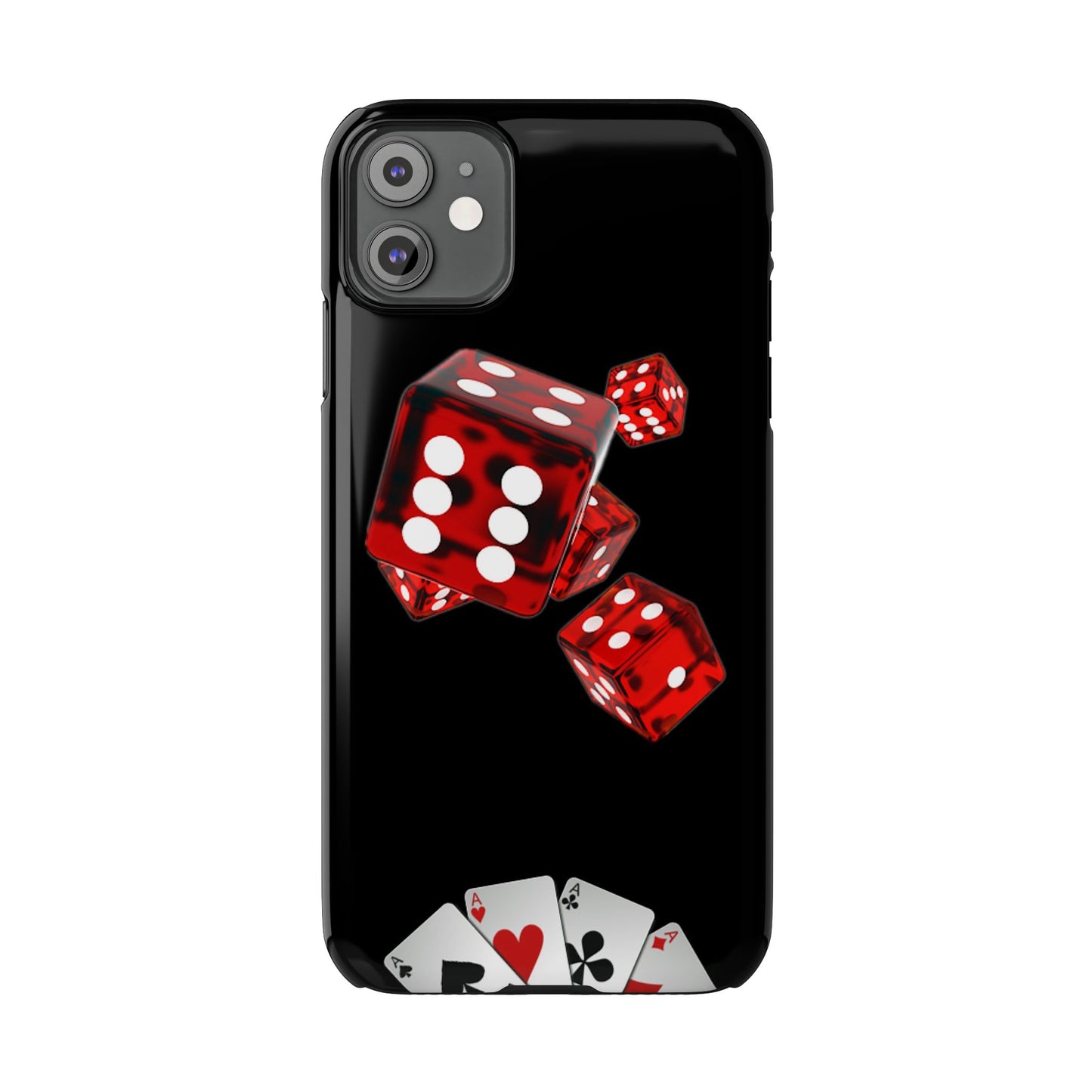 Sleek Casino Dice Slim Phone Case – Perfect for Gamblers and Poker Enthusiasts