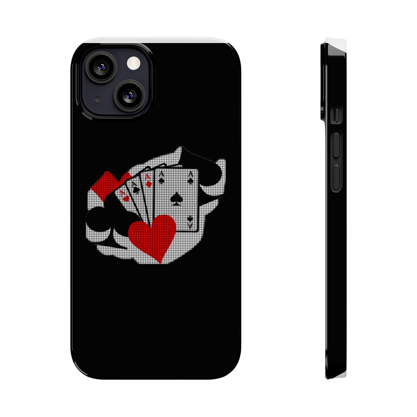 Stylish Slim Phone Case with Poker Design - Perfect for Gamers and Card Enthusiasts