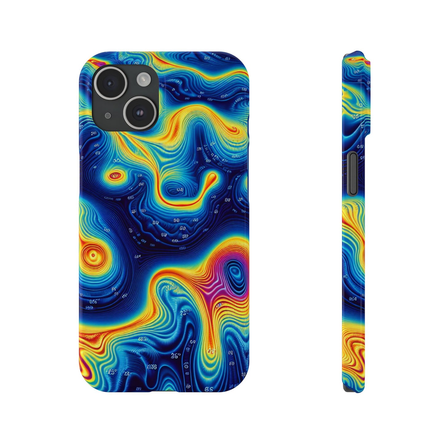 Thermal islands Phone Case - Colorful Geometric Design for Art Lovers