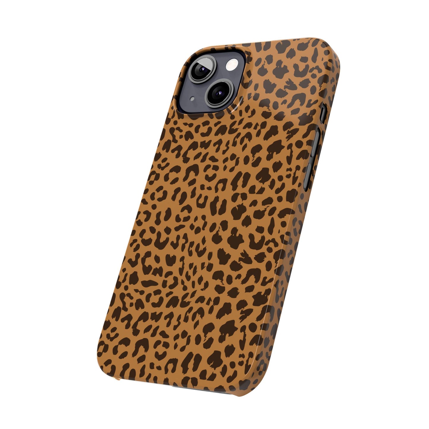 Sleek Leopard Print Slim Phone Case - Stylish & Durable Protection