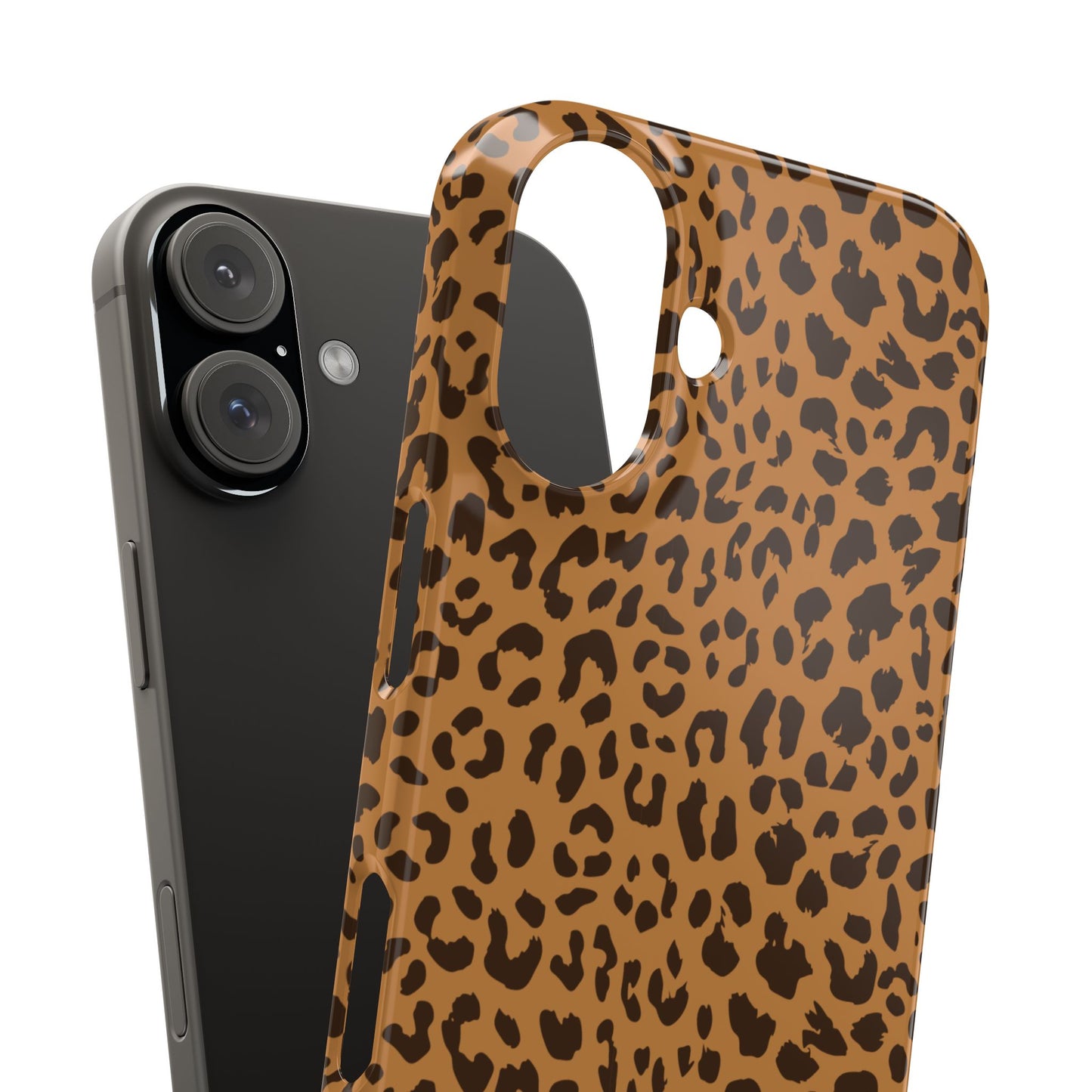 Sleek Leopard Print Slim Phone Case - Stylish & Durable Protection