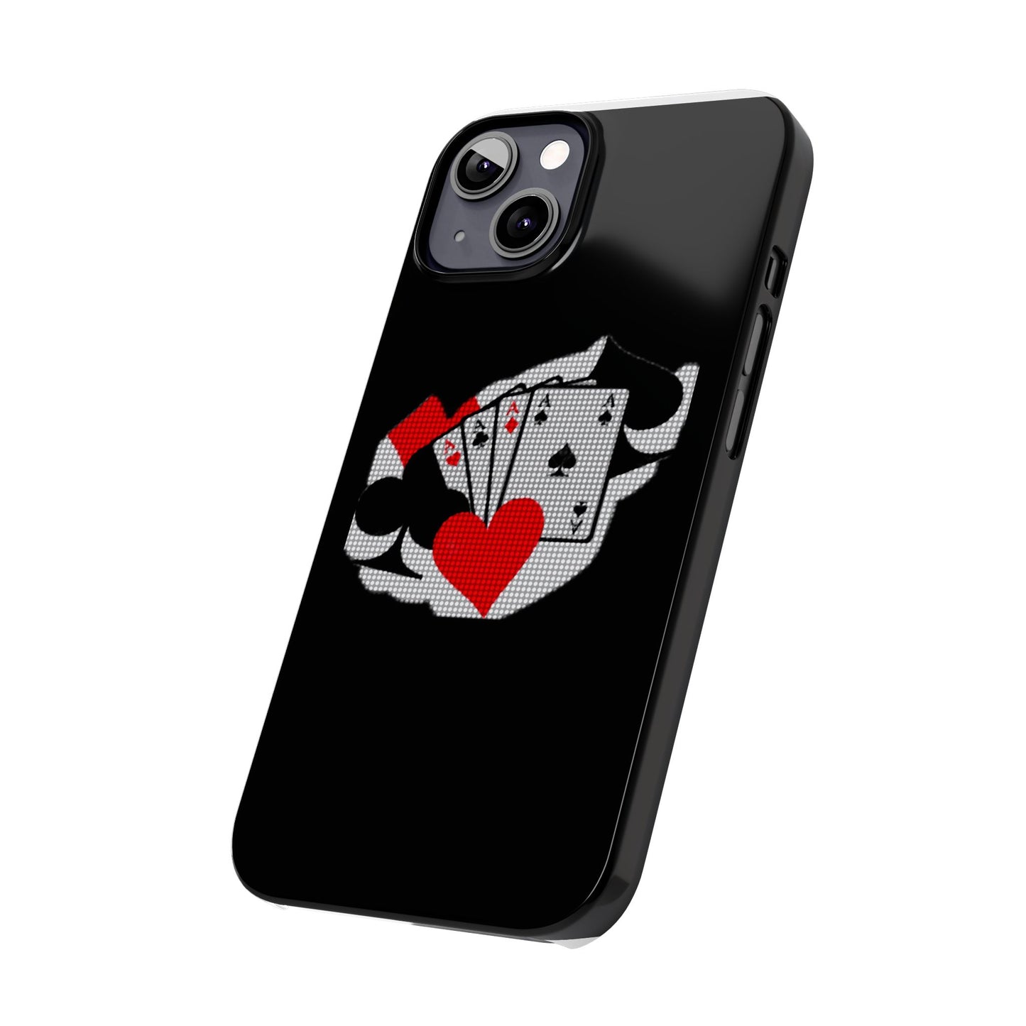 Stylish Slim Phone Case with Poker Design - Perfect for Gamers and Card Enthusiasts