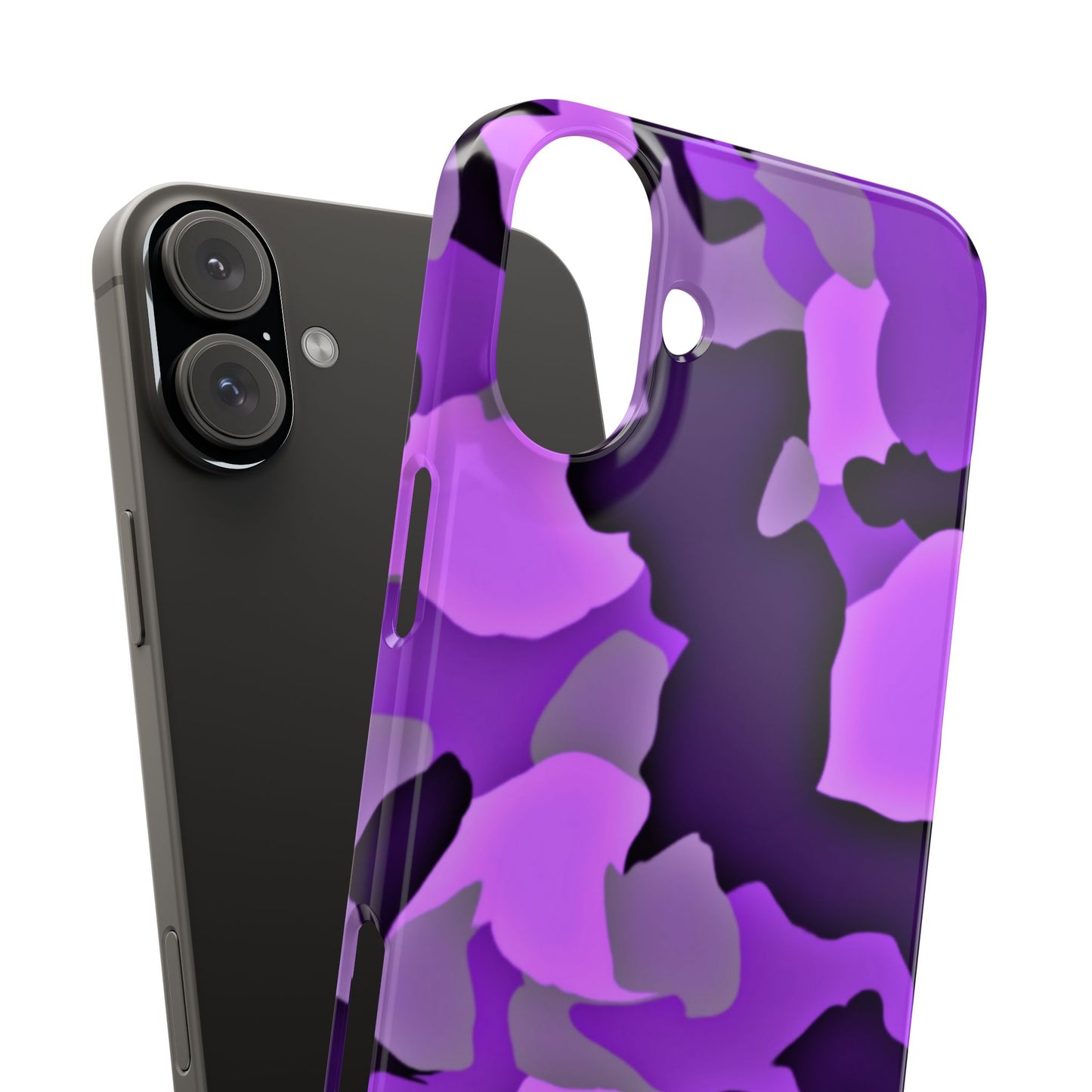 Colorful Purple Abstract Slim Phone Case - Stylish Mobile Accessory for Trendsetters