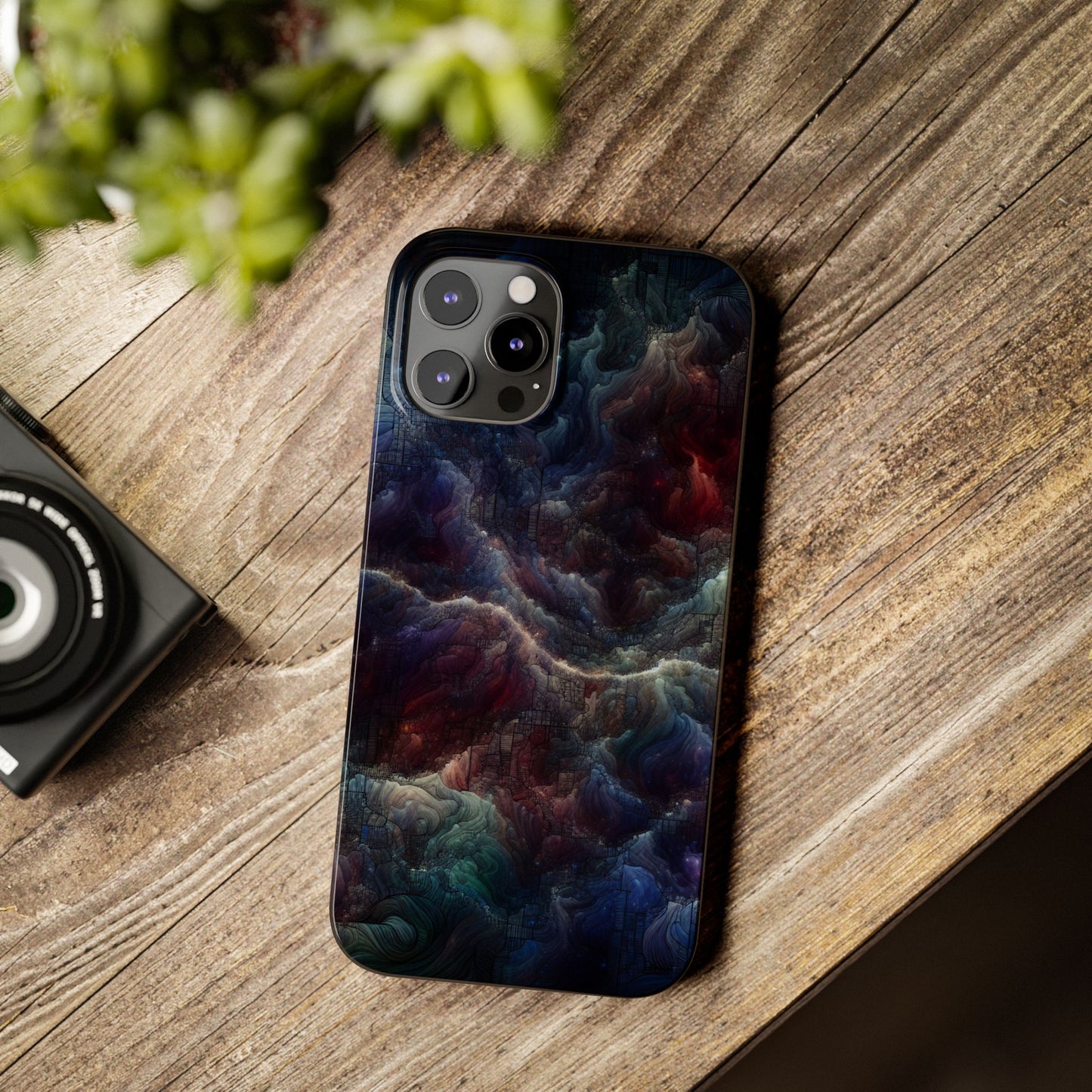 Cosmic Swirl Slim Phone Case - Protect Your Device in Style