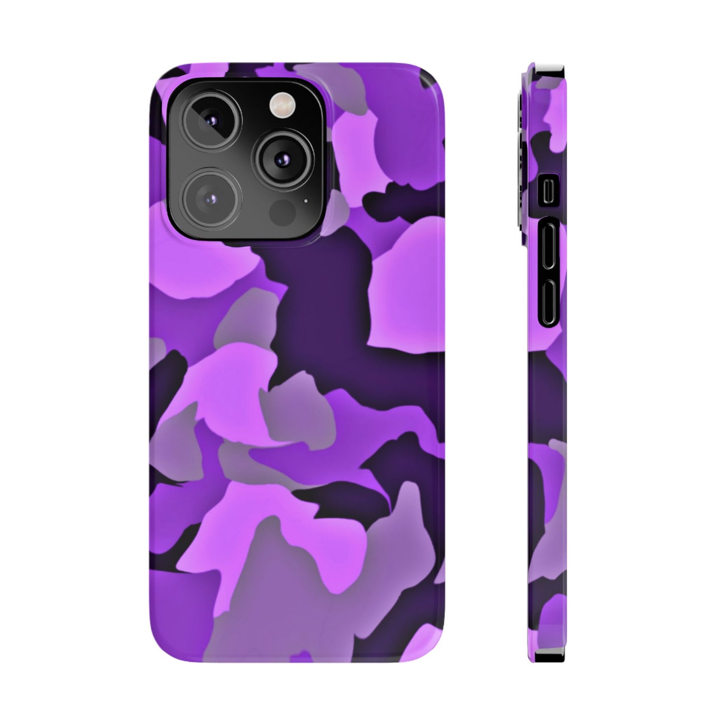 Colorful Purple Abstract Slim Phone Case - Stylish Mobile Accessory for Trendsetters