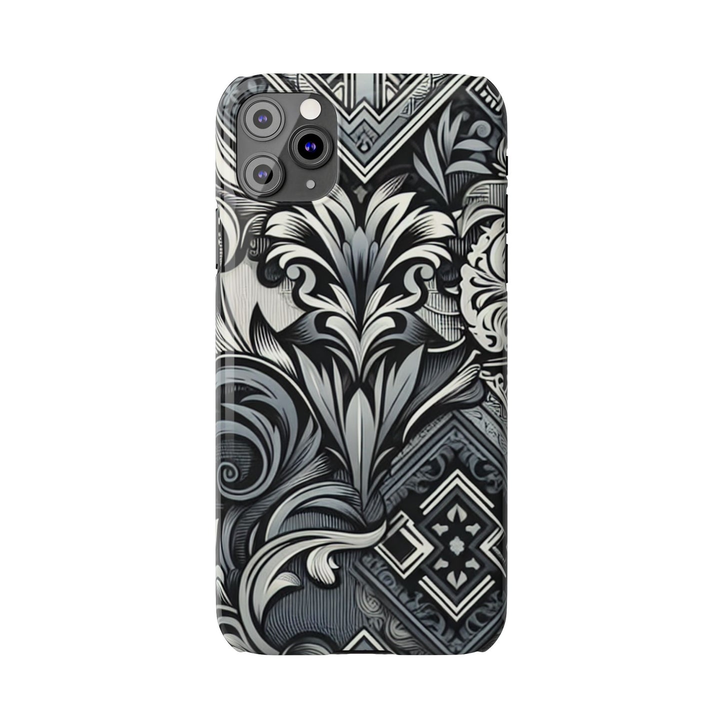 Elegant Floral Slim Phone Case - Stylish Protection for Modern Aesthetics