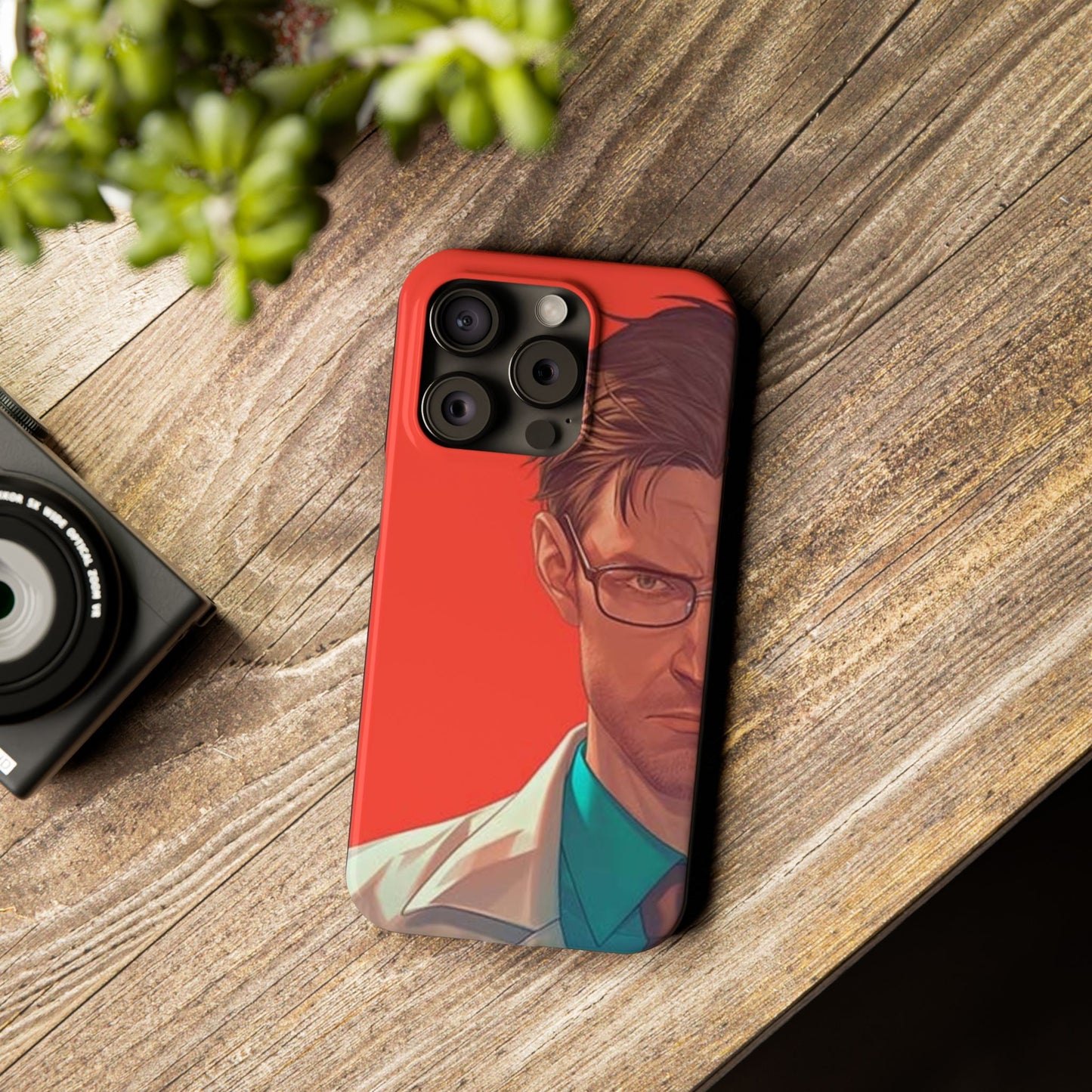 Stylish Slim Phone Case featuring Bold Artistic Design