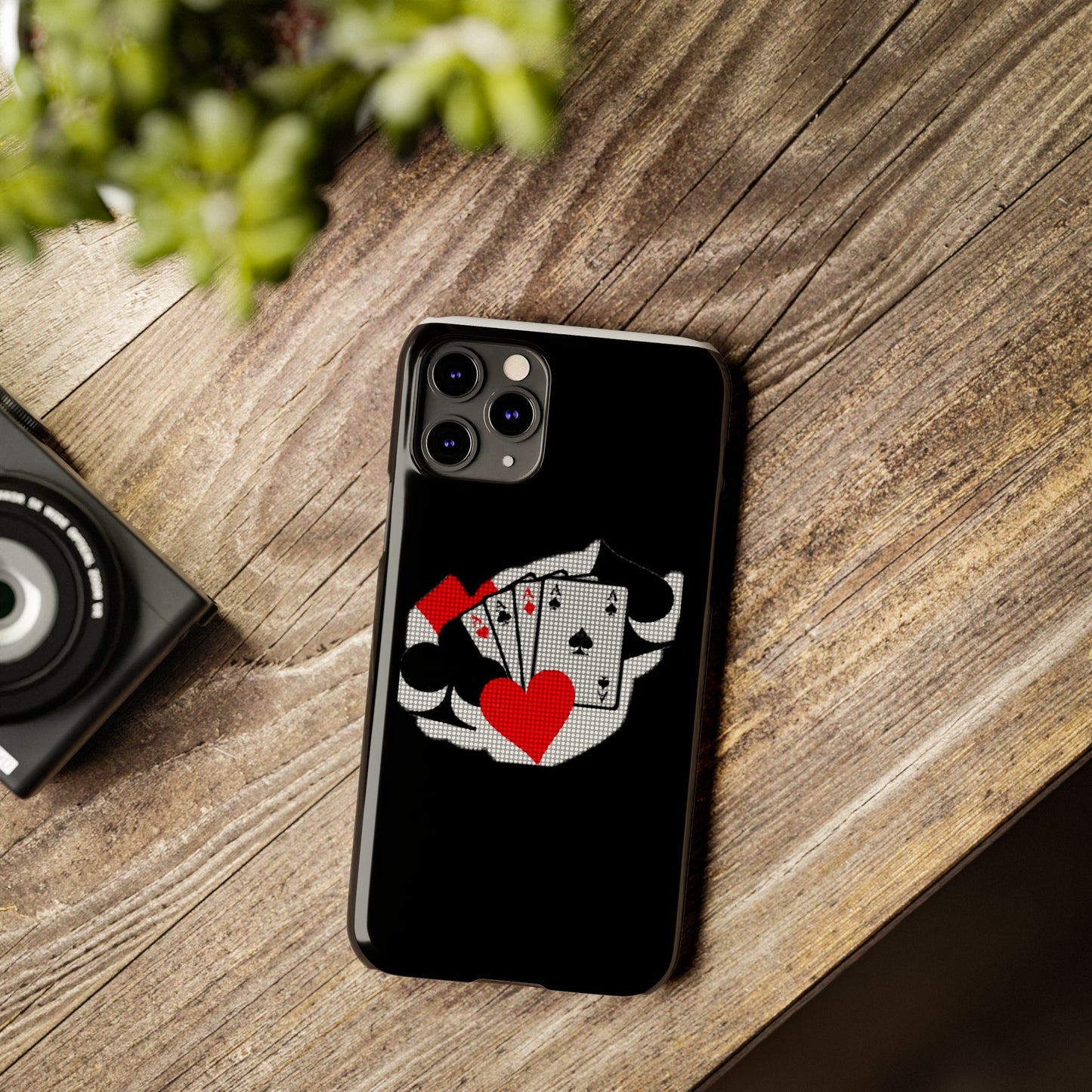 Stylish Slim Phone Case with Poker Design - Perfect for Gamers and Card Enthusiasts