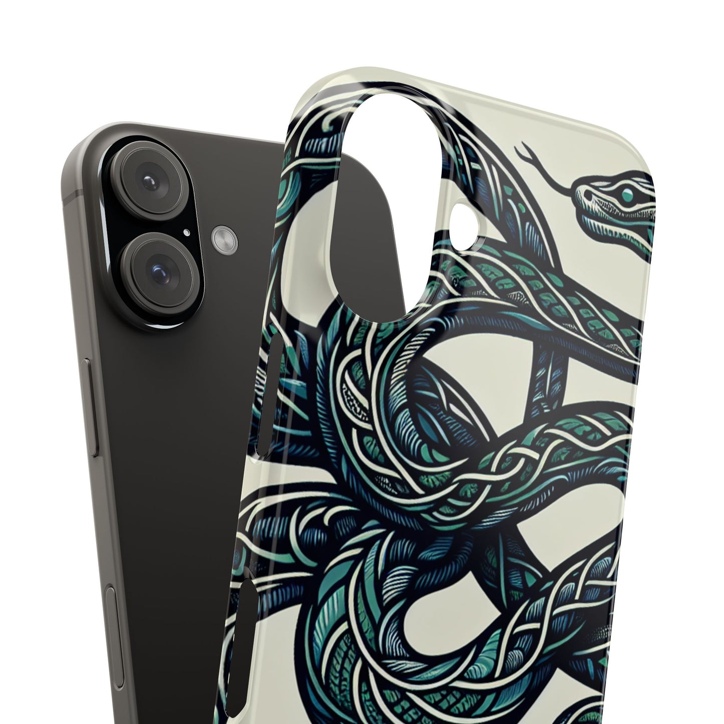 Artistic Snake Slim Phone Case - Unique Design for Nature Lovers