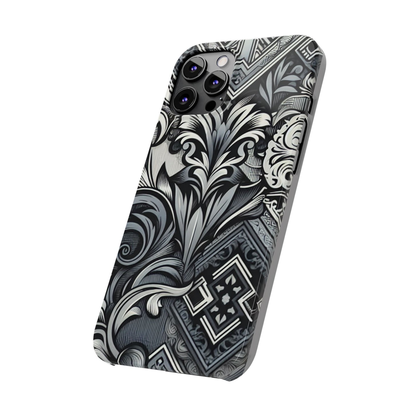 Elegant Floral Slim Phone Case - Stylish Protection for Modern Aesthetics