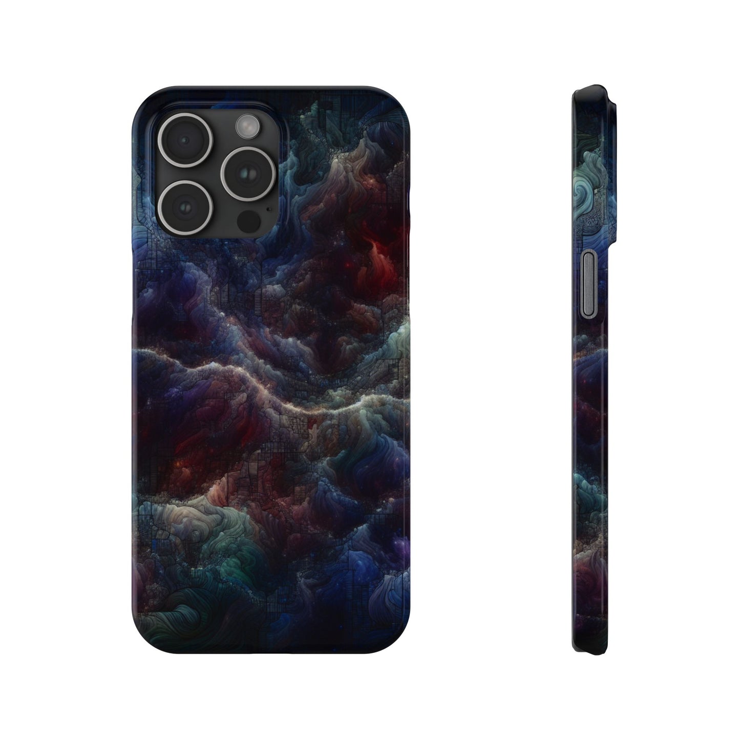 Cosmic Swirl Slim Phone Case - Protect Your Device in Style