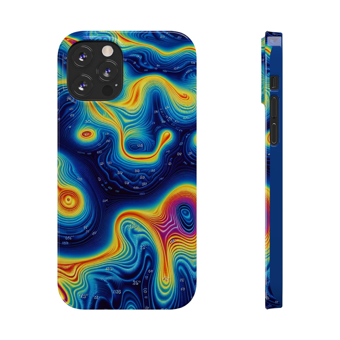 Thermal islands Phone Case - Colorful Geometric Design for Art Lovers