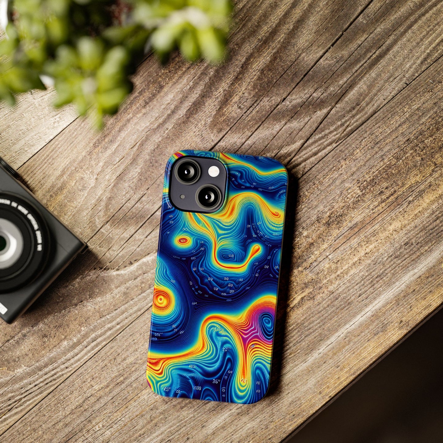 Thermal islands Phone Case - Colorful Geometric Design for Art Lovers